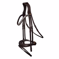 Bridon équitation muserolle combinée Waldhausen S-Line Essential
