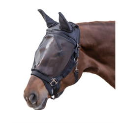 Masque anti-mouches avec protection d'oreilles pour cheval Waldhausen Premium