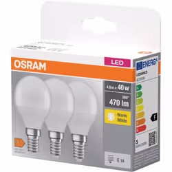 enquête Puissance= 4.9 W Flux lumineux total= 470 lm Couleur d'éclairage= 2700 K blanc chaud description Lampes LED, forme mi ...