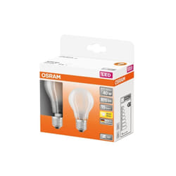 Led std full glass 4W E27 470lm 2700K blanc chaud bte 2 - Osram