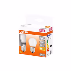 Led sphérique verre dépoli 4w e27 470lm 2700K chd bte 2 CARACTERISTIQUESOpérateur économique responsable : LEDVANCE GP LEDVAN ...
