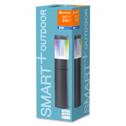 Osram SMART+ Modern Lantern Multicolour Piedestal extérieur/Lampadaire intelligent Bluetooth Gris 12 W