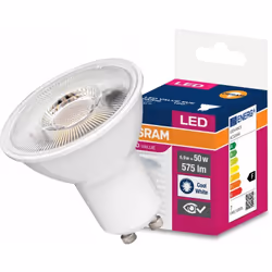 Certificats : CE, RoHS Classe énergétique : F Matériau dominant : Plastique Culot : GU10 Type de bulbe : PAR16 Forme de l'amp ...