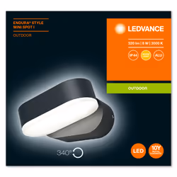 LEDVANCE ENDURA STYLE Mini Spot I Éclairage de spot extérieur Ampoule(s) non remplaçable(s) LED Gris