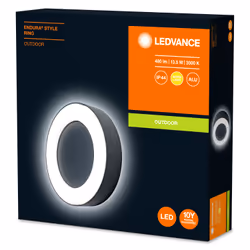 LEDVANCE ENDURA STYLE Ring Éclairage mural extérieur Ampoule(s) non remplaçable(s) LED Gris