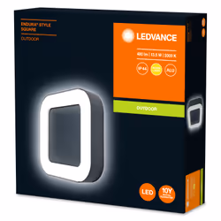 LEDVANCE ENDURA STYLE Square Éclairage mural extérieur Ampoule(s) non remplaçable(s) LED Gris