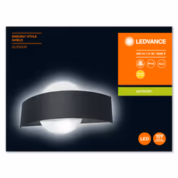 LEDVANCE ENDURA STYLE Shield Éclairage mural extérieur Ampoule(s) non remplaçable(s) LED Gris