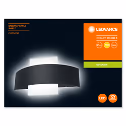 LEDVANCE ENDURA STYLE Shield Éclairage mural extérieur Ampoule(s) non remplaçable(s) LED Gris