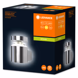 LEDVANCE ENDURA STYLE Cylinder Éclairage mural extérieur Ampoule(s) non remplaçable(s) LED Acier inoxydable