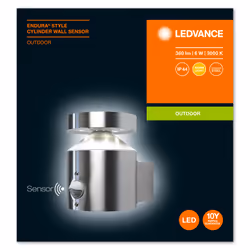 LEDVANCE ENDURA STYLE Cylinder Éclairage mural extérieur Ampoule(s) non remplaçable(s) LED Acier inoxydable