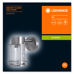 LEDVANCE ENDURA CLASSIC POST Éclairage mural extérieur E27 Acier