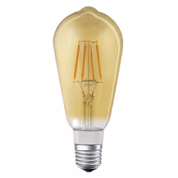 Osram SMART+ Filament Edison Dimmable, Ampoule intelligente, Bluetooth, Transparent, LED, Blanc chaud, 2500 K