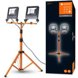 Ledvance - Work light luminaire led: adapté au sol, Worklights - tripod / 100 w, 220…240 v, angle de rayonnement: 120°, Blanc froid, 4000 k, matériau