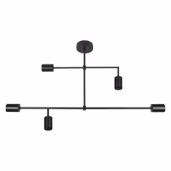 LEDVANCE VINTAGE 1906 PIPE STRAIGHT, 5 ampoule(s), E27, IP20, Noir