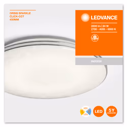 LEDVANCE ORBIS Sparkle éclairage de plafond Blanc Ampoule(s) non remplaçable(s) LED