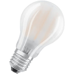 Ampoule led Osram forme de piston classique, remplacement de 75 watts, E27, forme a, 2700 Kelvin, blanc chaud, verre transparent, pack de 2-er