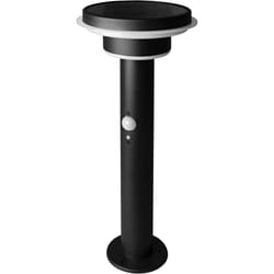 Ledvance - Lampadaire solaire à double cercle Endura Style, acier inoxydable, 6 w, noir, taille unique