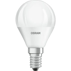 OSRAM LED BASE Classic P40, ampoules LED à filament dépoli en verre pour culot E14, forme bougie, blanc froid (4000K), 470 lumens, remplace les