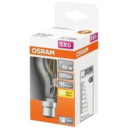 OSRAM - LED std clair filament 4W b22 470lm 2700K chaud