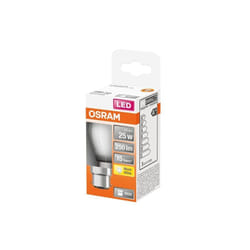 Led sphérique verre dépoli 2.5w b22 250lm 2700K chd bte 1 - Osram