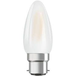 Les Tendances - Osram led B22D Bougie Filament Dépolie 4W 470lm - 827 Blanc Très
