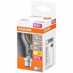 OSRAM - LED std clair filament variable 7W b22 806lm 2700K chaud