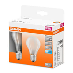 OSRAM - Boite de 2 LED std full glass 10W E27 1521lm 4000K Blanc froid