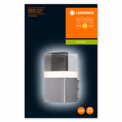 LEDVANCE ENDURA STYLE CRYSTAL Éclairage mural extérieur Ampoule(s) non remplaçable(s) LED Acier