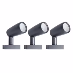 LEDVANCE SMART+, Éclairage mural extérieur, Gris foncé, Aluminium, Verre, IP44, Entrée, Façade, I