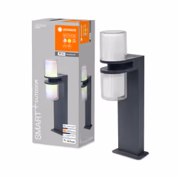 LEDVANCE Smart+ Up Down Flare Multicolor Piedestal extérieur/Lampadaire intelligent Wi-Fi Gris