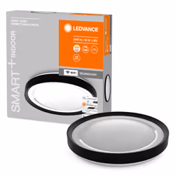 LEDVANCE SMART+ Wifi Orbis Gavin Éclairage de plafond intelligent Wi-Fi Noir