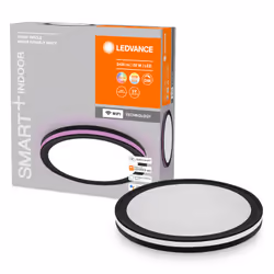 LEDVANCE Smart+ Orbis Ceiling Éclairage de plafond intelligent Wi-Fi Noir