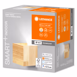 LEDVANCE SMART+ Orbis Wall Éclairage mural intelligent Wi-Fi Bois 7 W