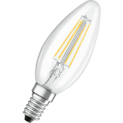 OSRAM Lampe LED Superstar à intensité variable avec un rendu des couleurs particulièrement élevé (CRI90), E14-base, Aspect filament ,Blanc froid