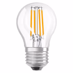 LEDVANCE SMART+ BT Mini Bulb Filament, Ampoule intelligente, Bluetooth, Transparent, E27, Blanc chaud, 470 lm