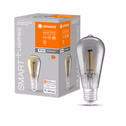 LEDVANCE SMART+ WiFi Filament Edison Ampoule intelligente 6 W Gris Wi-Fi