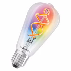 LEDVANCE 00217634, Ampoule intelligente, Blanc, Wi-Fi, LED, E27, Blanc chaud