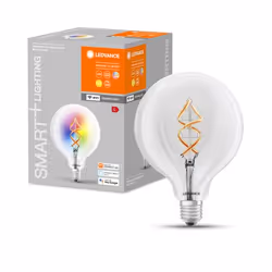 LEDVANCE SMART+ WiFi Filament Globe RGBW Ampoule intelligente Wi-Fi Transparent 4,5 W - Vue supplémentaire 4