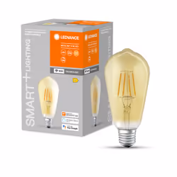 LEDVANCE SMART+ WiFi Filament Edison Ampoule intelligente Wi-Fi Or 6 W