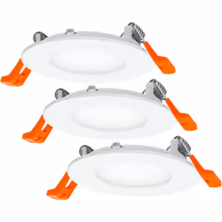 enquête Forme très fine Pilote intégré 3000 K, blanc chaud, 4,5 watts description SET de 3 : Downlight à encastrer avec pilot ...