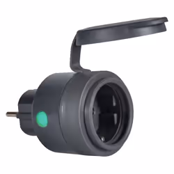 LEDVANCE SMART+ Compact Outdoor Plug, Sans fil, ZigBee, Extérieure, Anthracite, Plastique, IP44