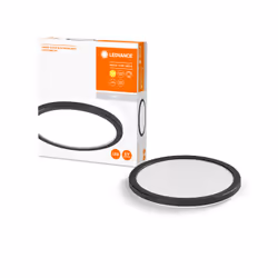 LEDVANCE Orbis Ultra Slim Backlight Click-Dim éclairage de plafond Noir