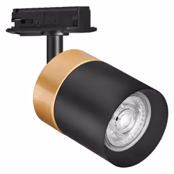 LEDVANCE Tracklight Spot Cylinder, Spot lumineux sur rail, GU10, 1 ampoule(s), 220 - 240 V, Noir, Or