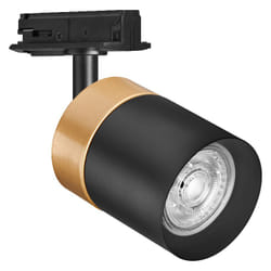 LEDVANCE Tracklight Spot Cylinder Spot lumineux sur rail Noir, Or GU10
