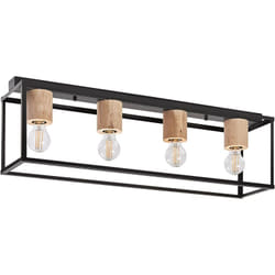 Ledvance - Plafonnier decor Nairobi, noir, culot E27