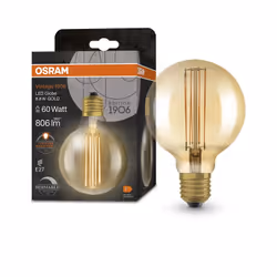 LEDVANCE LED-Leuchtmittel 1906LGL95D 8.8W/822 230VFILGDE27FS1 ampoule LED 8,8 W E27 F