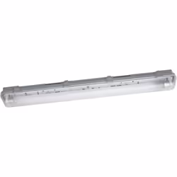 Description : ce luminaire étanche est livré avec une lampe LED remplaçable en blanc froid (4000K).