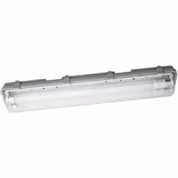 Description : ce luminaire étanche est livré avec une lampe LED remplaçable en blanc froid (4000K).