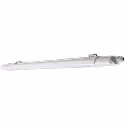 Description : ce luminaire étanche très fin est livré avec une lampe LED remplaçable en blanc froid (4 000 K) et des accessoi ...