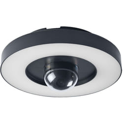 Ledvance - Applique extérieur smart+ + caméra, blanc chaud 3000K, boîtier en polycarbonate de haute qualité gris foncé, haut-parleur intégré, carte